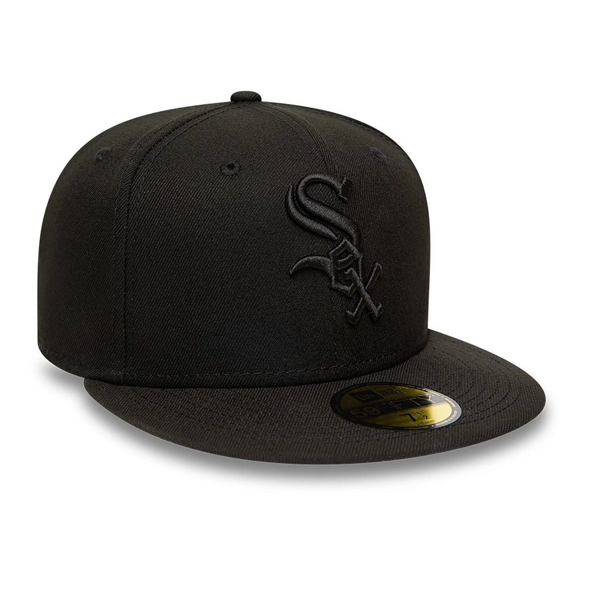 Chicago White Sox MLB Black on Black 59FIFTY Fitted Cap-klyvox
