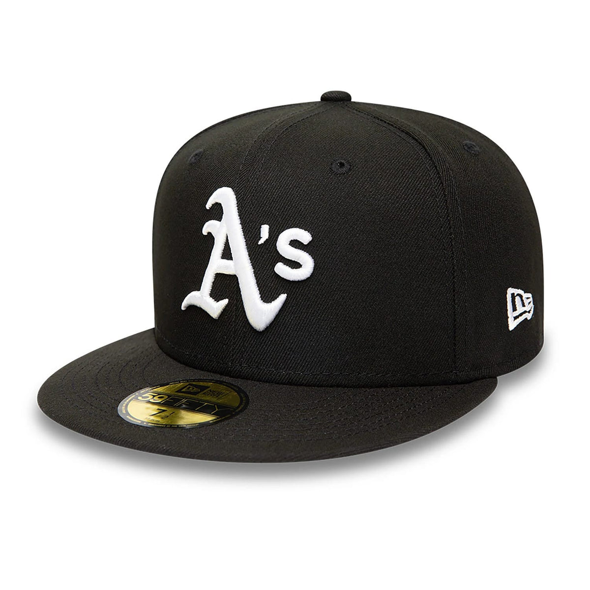 Oakland Athletics MLB Black and White 59FIFTY Fitted Cap-klyvox