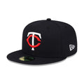 Minnesota Twins MLB Authentic On Field Navy 59FIFTY Fitted Cap-klyvox