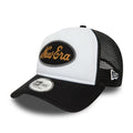 New Era Youth Black Oval Trucker Cap-klyvox