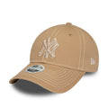 New York Yankees Womens Washed Beige 9TWENTY Adjustable Cap-klyvox