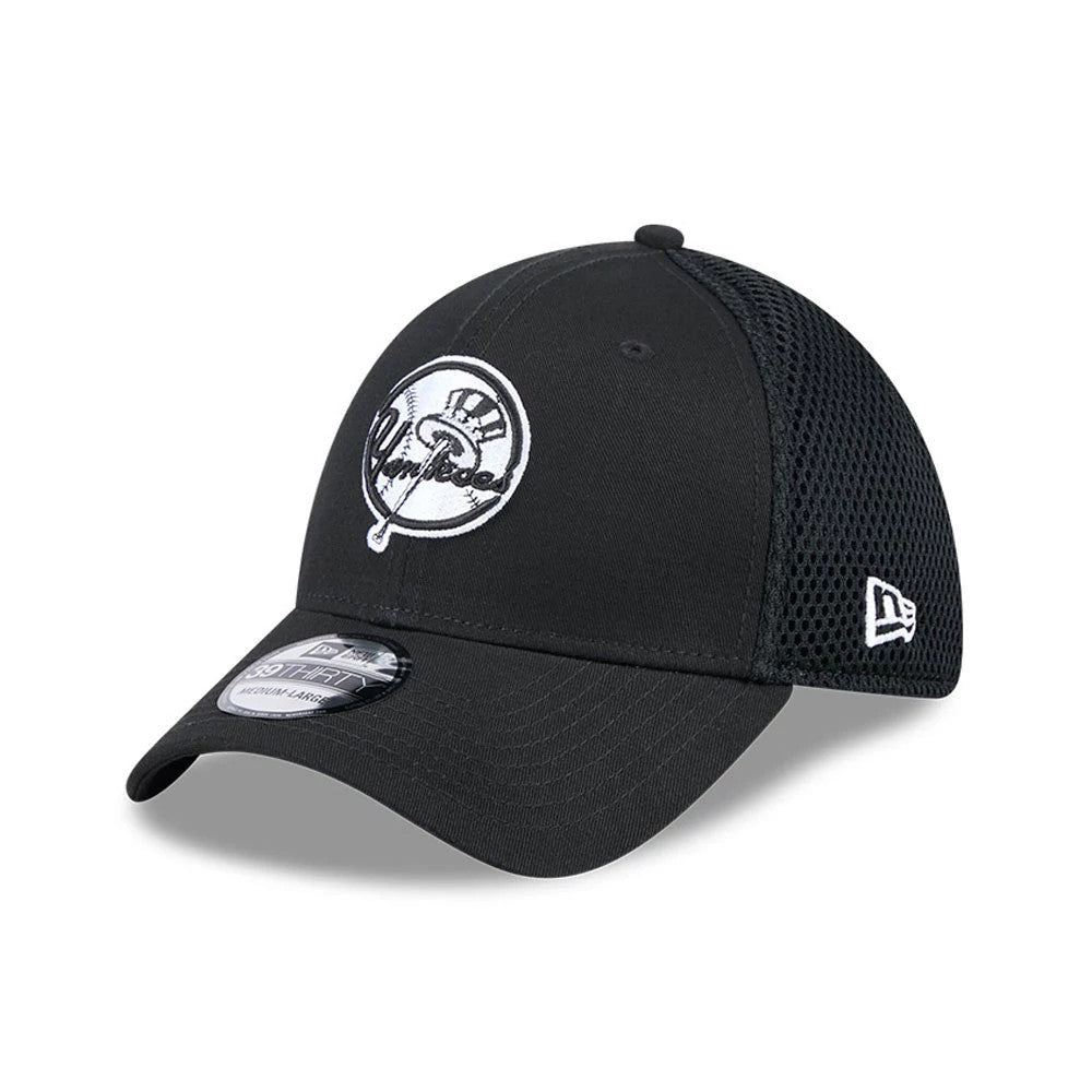 New York Yankees MLB Evergreen Neo Black 39THIRTY Stretch Fit Cap-klyvox