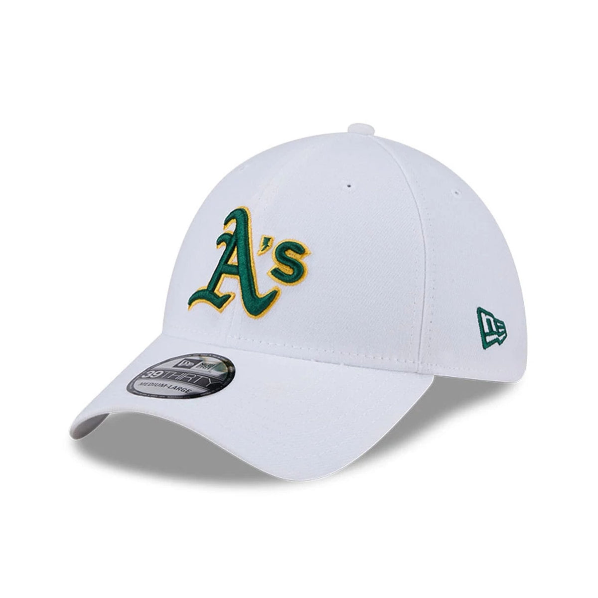 Athletics MLB Evergreen White 39THIRTY Stretch Fit Cap-klyvox