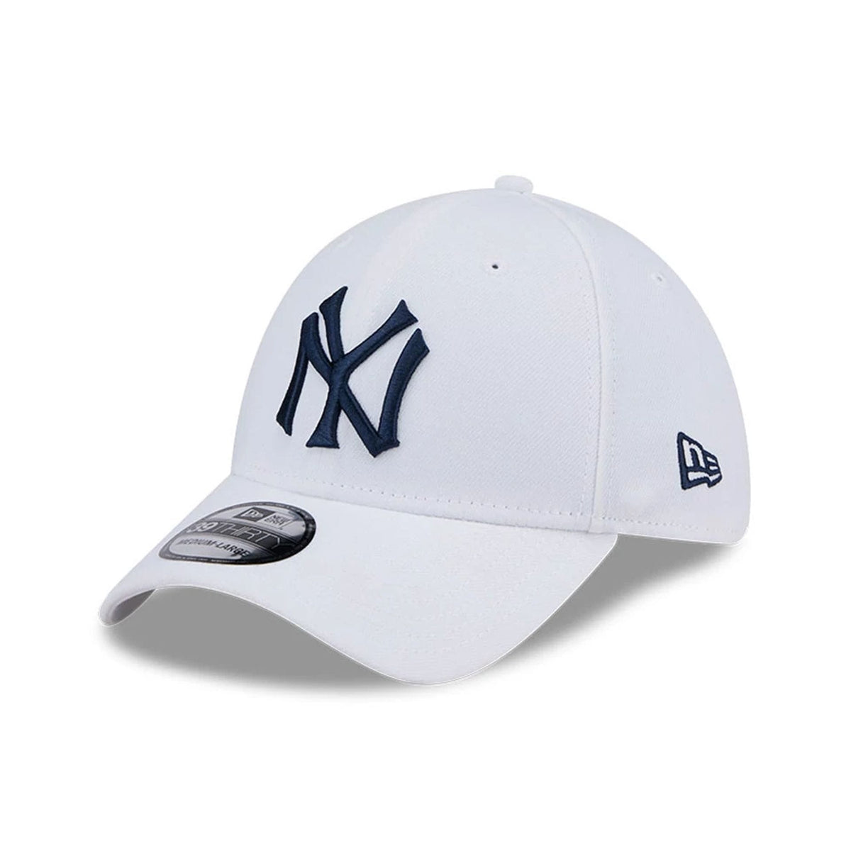 New York Yankees MLB Evergreen White 39THIRTY Stretch Fit Cap-klyvox