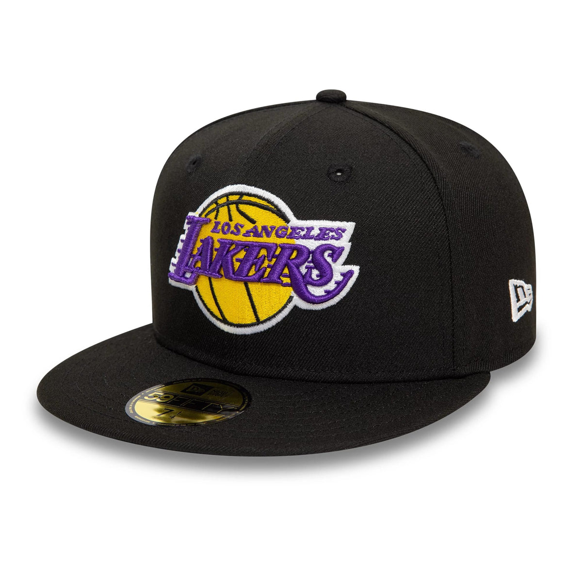 LA Lakers NBA Essential Black 59FIFTY Fitted Cap-klyvox