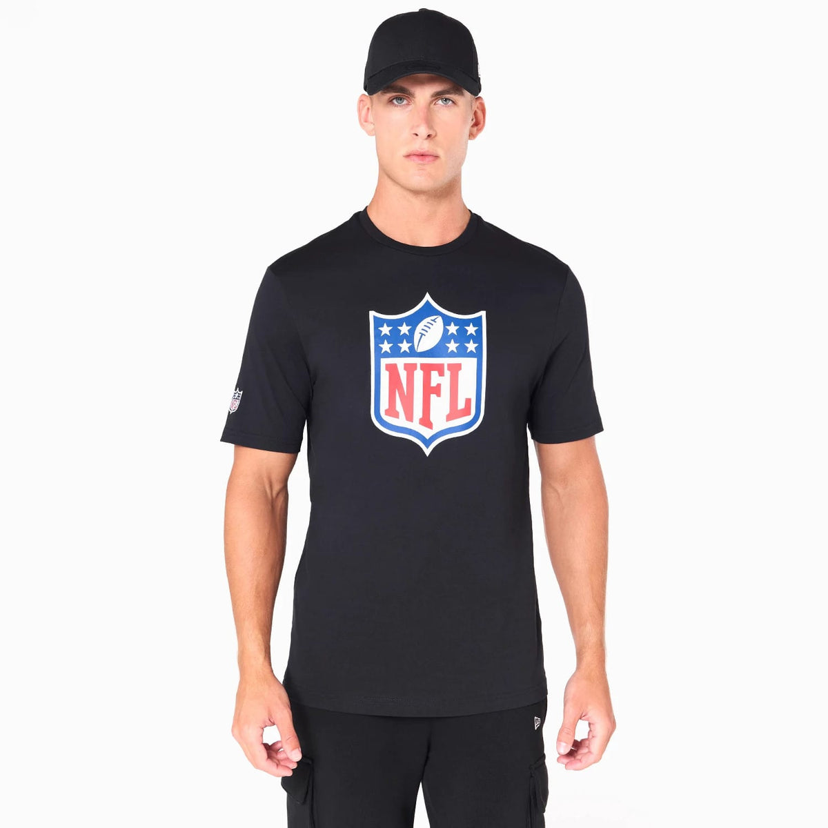 NFL Shield Logo NFL Black T-Shirt-klyvox