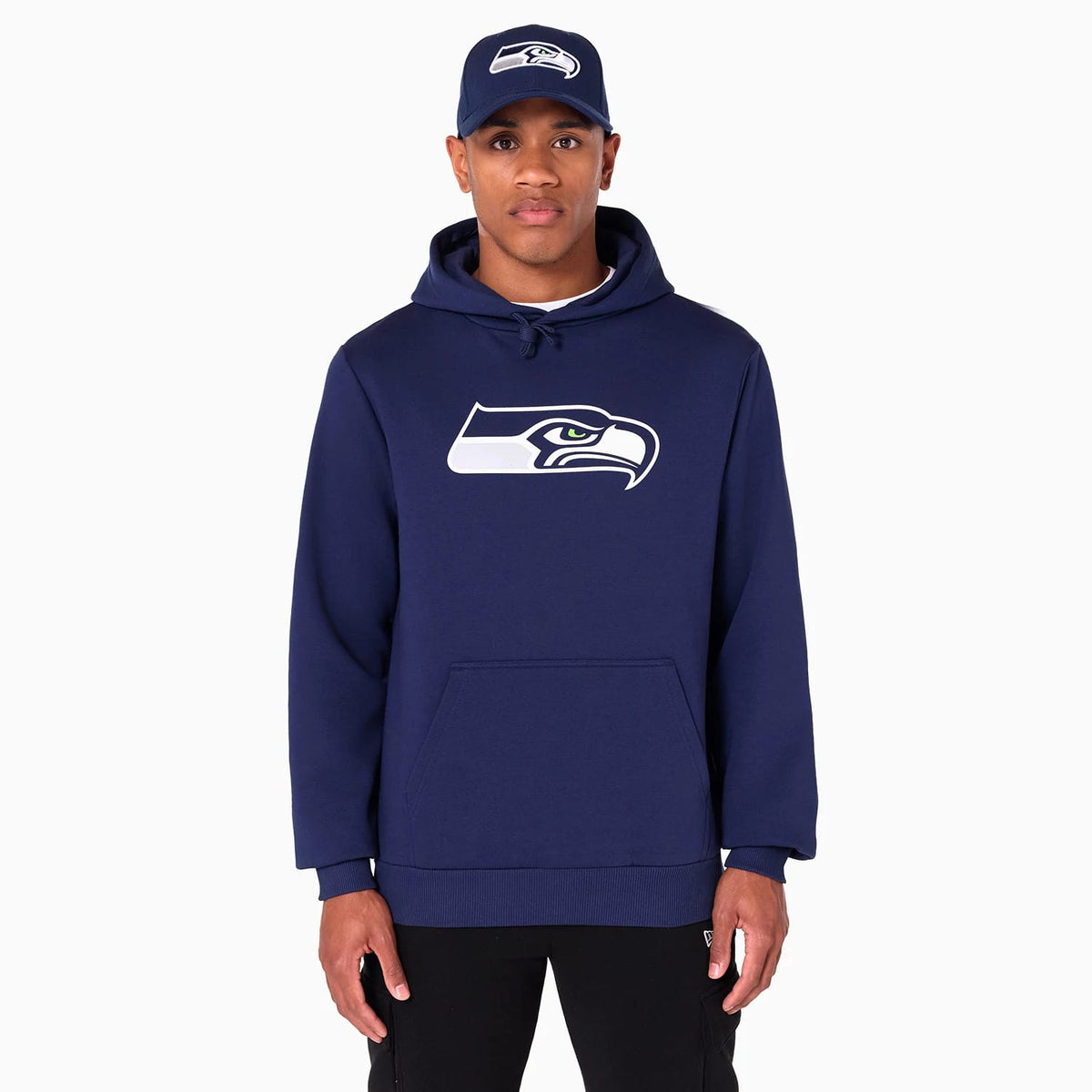 Seattle Seahawks NFL Navy Pullover Hoodie-klyvox