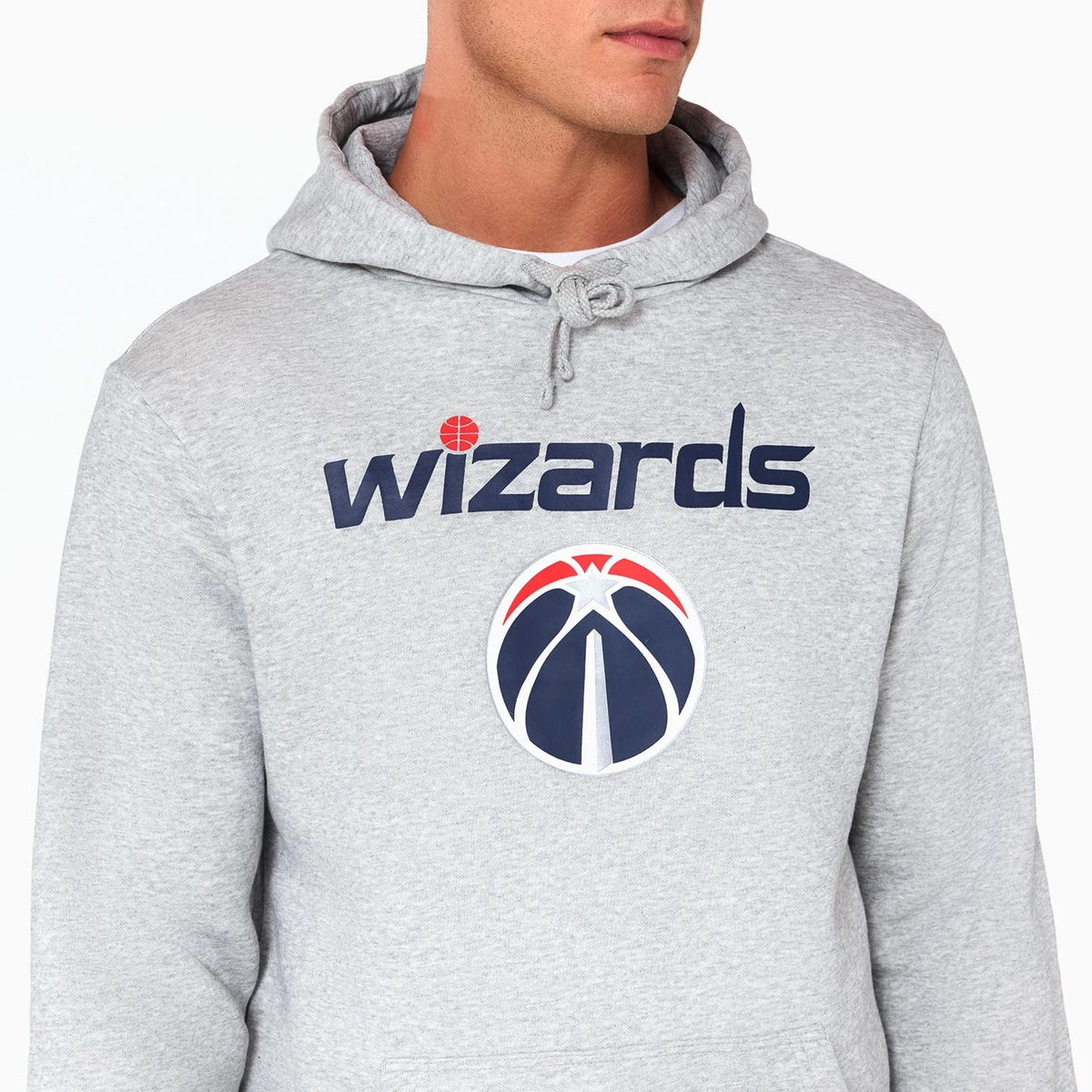 Washington Wizards NBA Grey Pullover Hoodie-klyvox