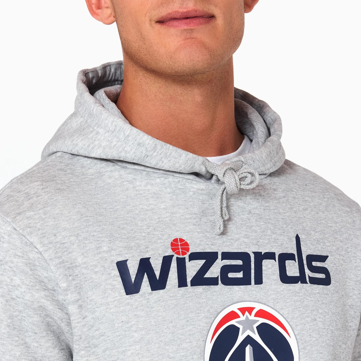 Washington Wizards NBA Grey Pullover Hoodie-klyvox