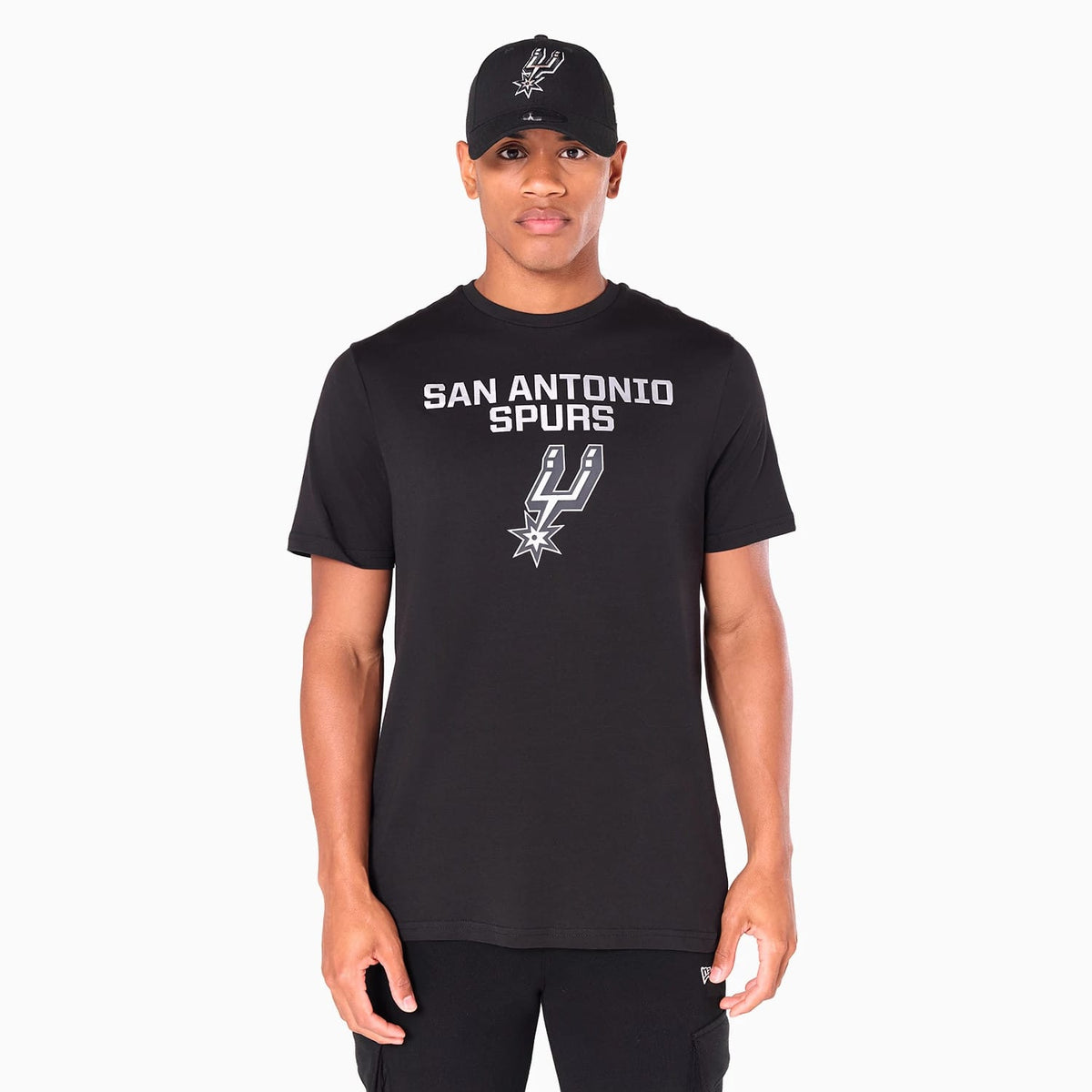 San Antonio Spurs NBA Black T-Shirt-klyvox