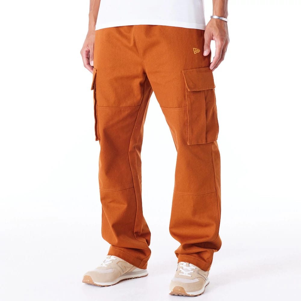 New Era Brown Cargo Trousers-klyvox