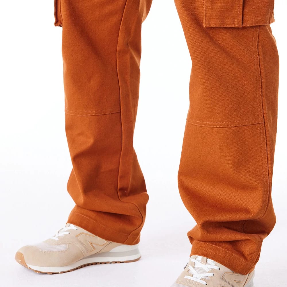 New Era Brown Cargo Trousers-klyvox