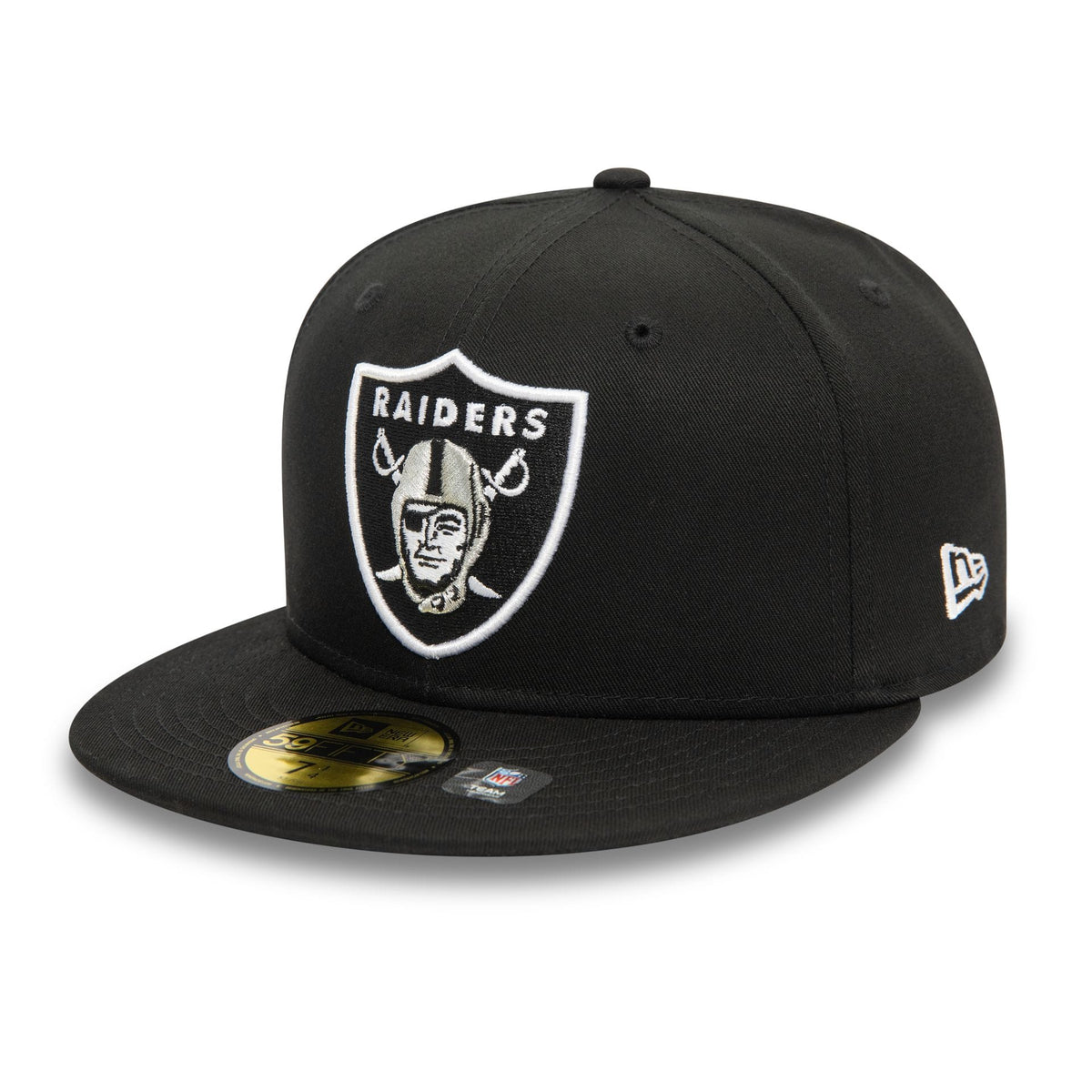 Las Vegas Raiders NFL Official Team Colours Black 59FIFTY Fitted Cap-klyvox