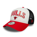 Chicago Bulls Youth NBA Retro Red 9FORTY A-Frame Trucker Cap-klyvox