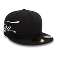 New Era Side Script Black 59FIFTY Fitted Cap-klyvox