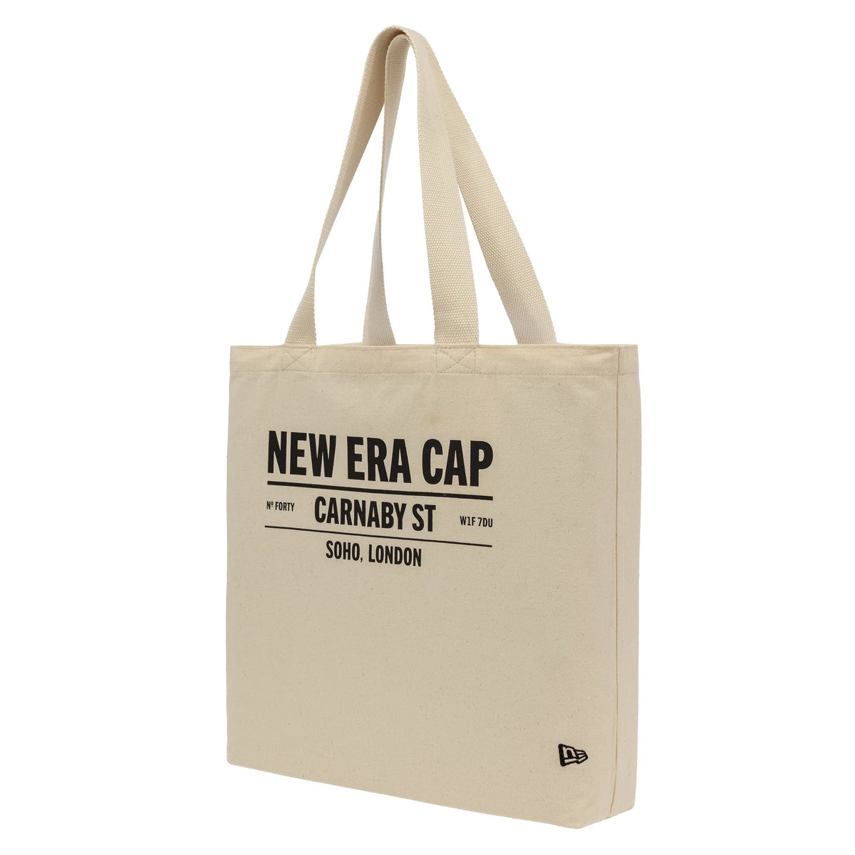 klyvox Carnaby Address Light Beige Canvas Tote Bag-klyvox