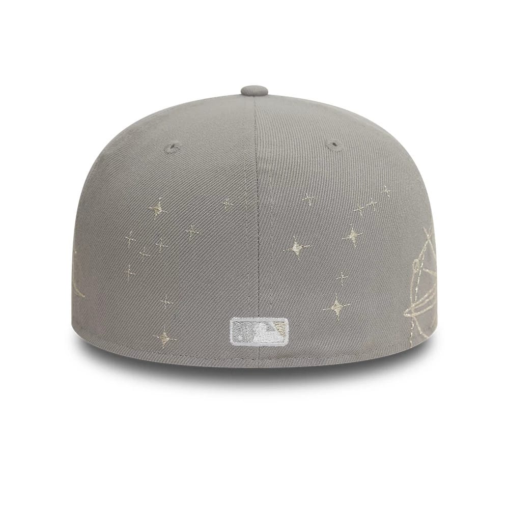 Atlanta Braves MLB Zodiac Grey 59FIFTY Fitted Cap-klyvox