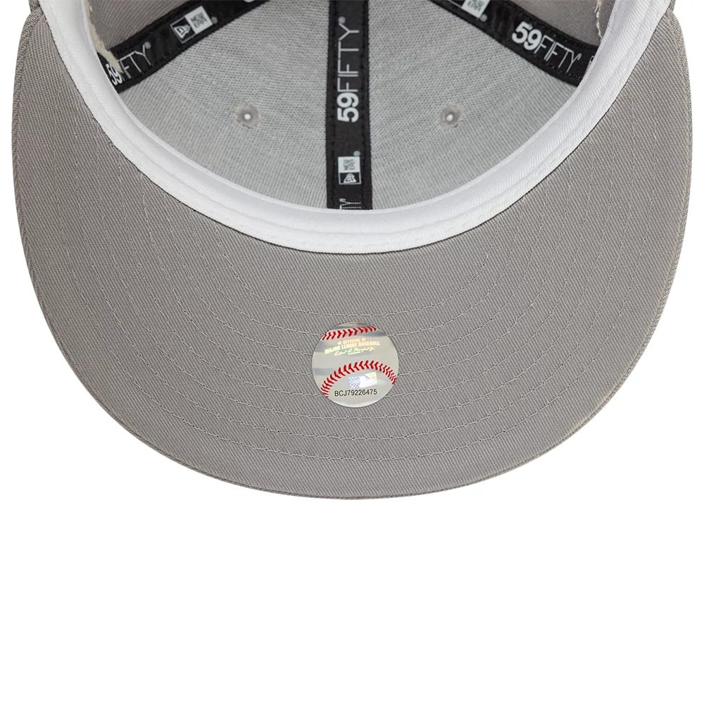 Atlanta Braves MLB Zodiac Grey 59FIFTY Fitted Cap-klyvox