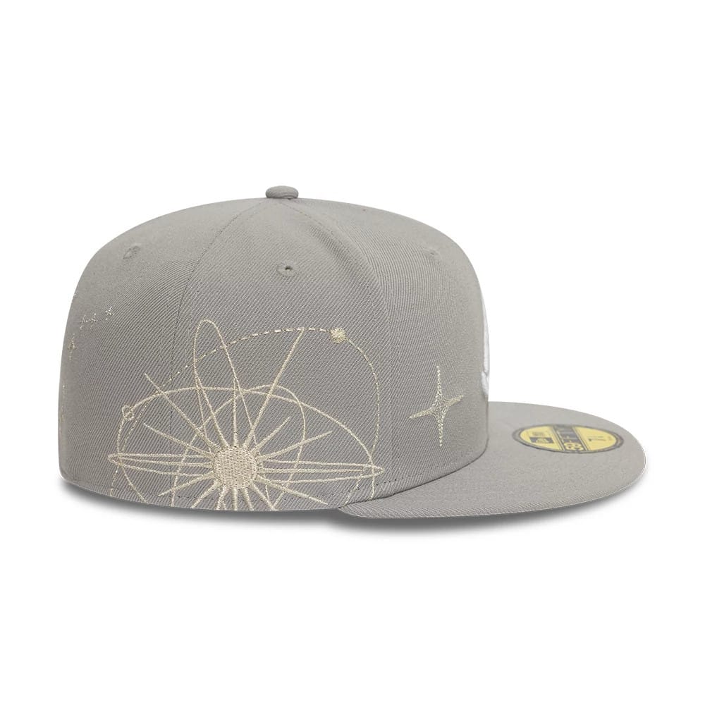 Atlanta Braves MLB Zodiac Grey 59FIFTY Fitted Cap-klyvox