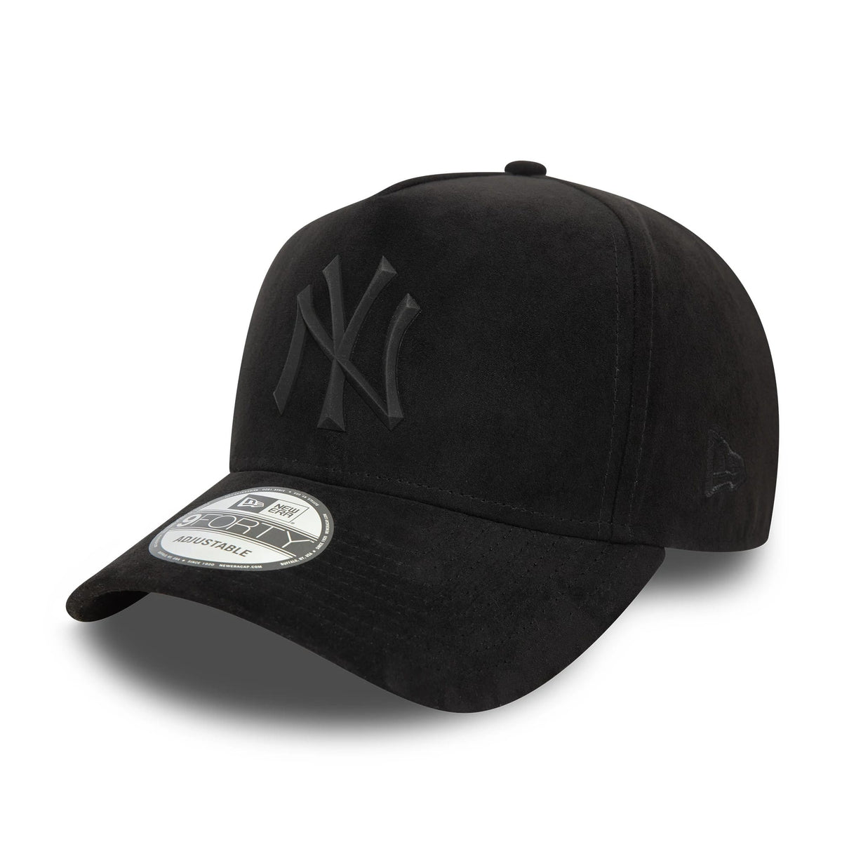 New York Yankees Faux Suede Black 9FORTY E-Frame Cap-klyvox