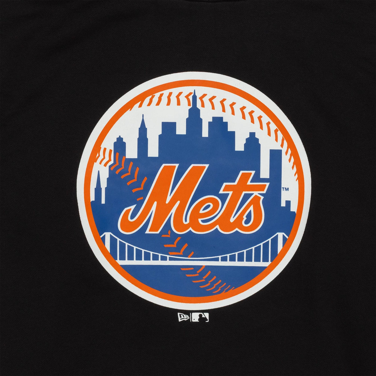 New York Mets MLB Regular Black Pullover Hoodie-klyvox