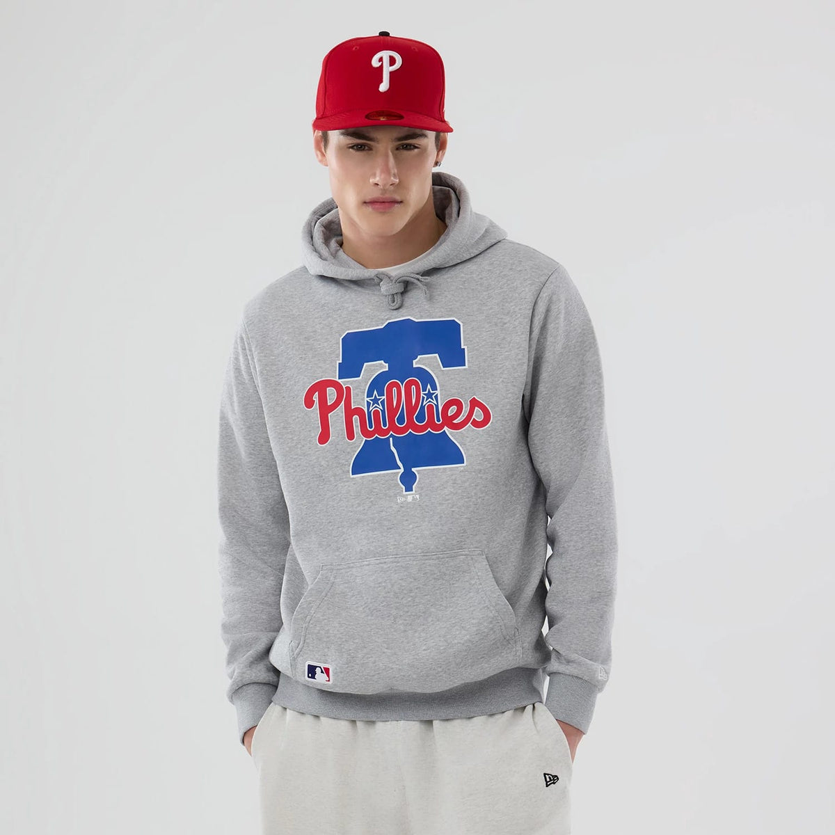Philadelphia Phillies MLB Grey Pullover Hoodie-klyvox