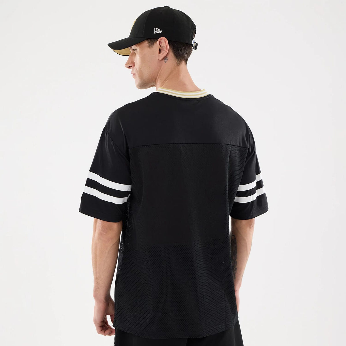 New Orleans Saints NFL Mesh Black Mesh Jersey-klyvox