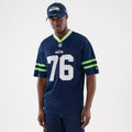 Seattle Seahawks NFL Mesh Dark Blue Mesh Jersey-klyvox