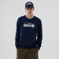 Seattle Seahawks NFL Dark Blue Crew Neck Sweater-klyvox