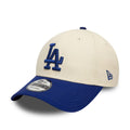 LA Dodgers Colour Block Cream 9FORTY Adjustable Cap-klyvox