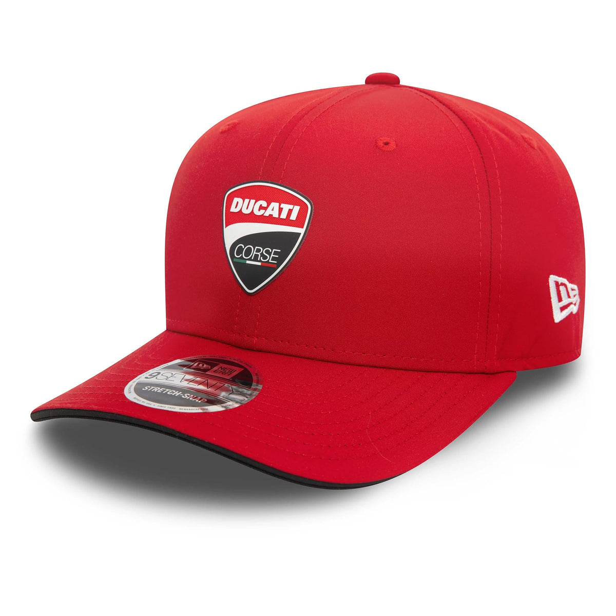 Ducati Motor Logo Core Red 9SEVENTY Stretch Snap Adjustable Cap-klyvox