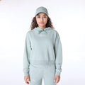 Womens New Era Script Pastel Green Pullover Hoodie-klyvox