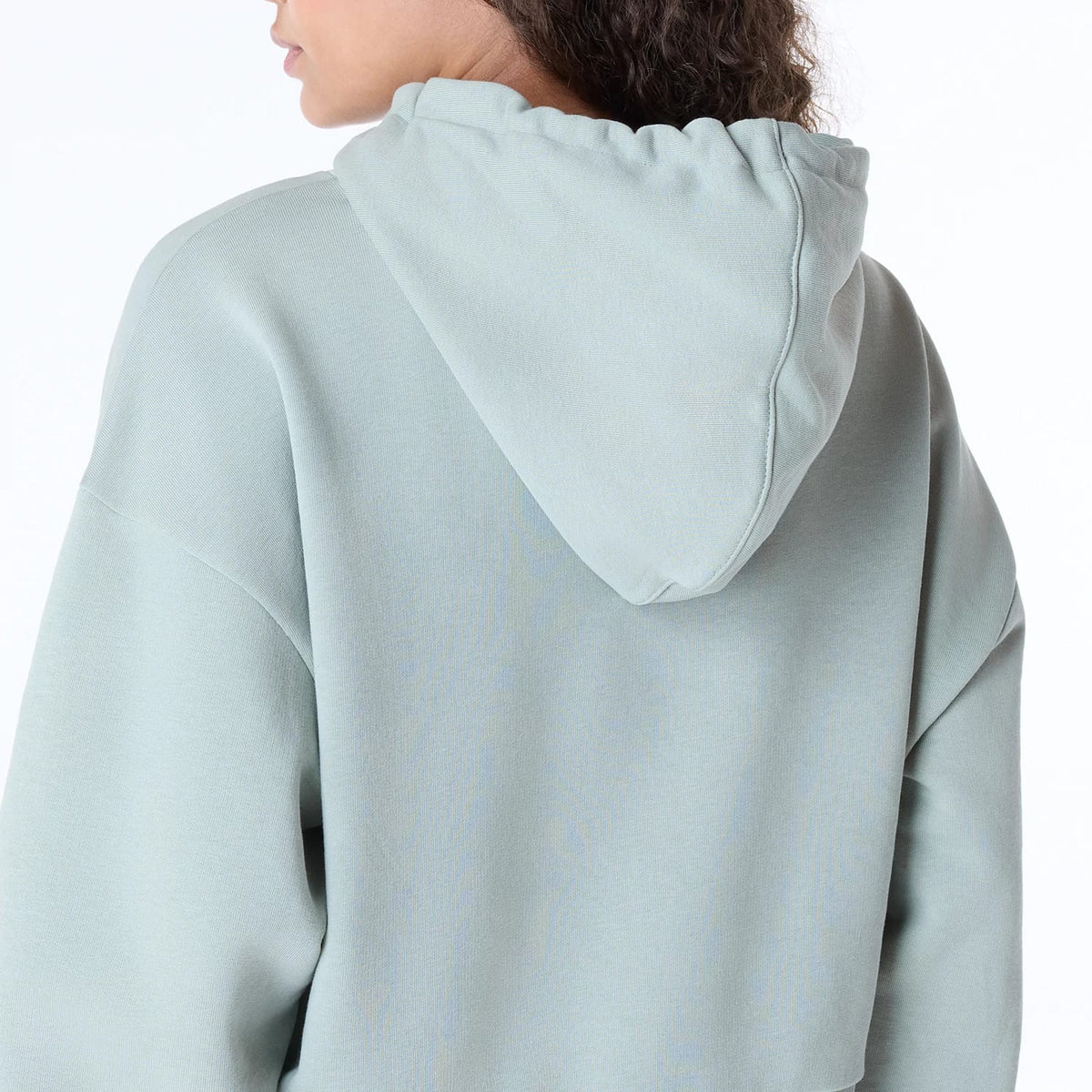 Womens New Era Script Pastel Green Pullover Hoodie-klyvox
