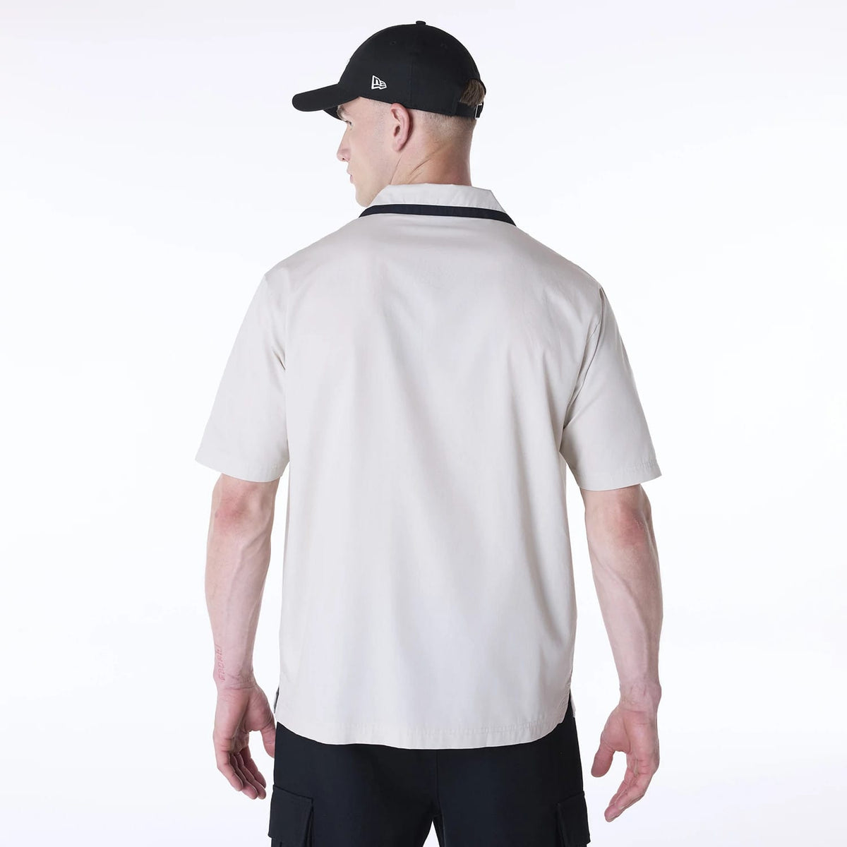 New Era Revere Cream Short Sleeve Shirt-klyvox