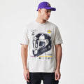 LA Lakers Modern Driver Light Beige T-Shirt-klyvox