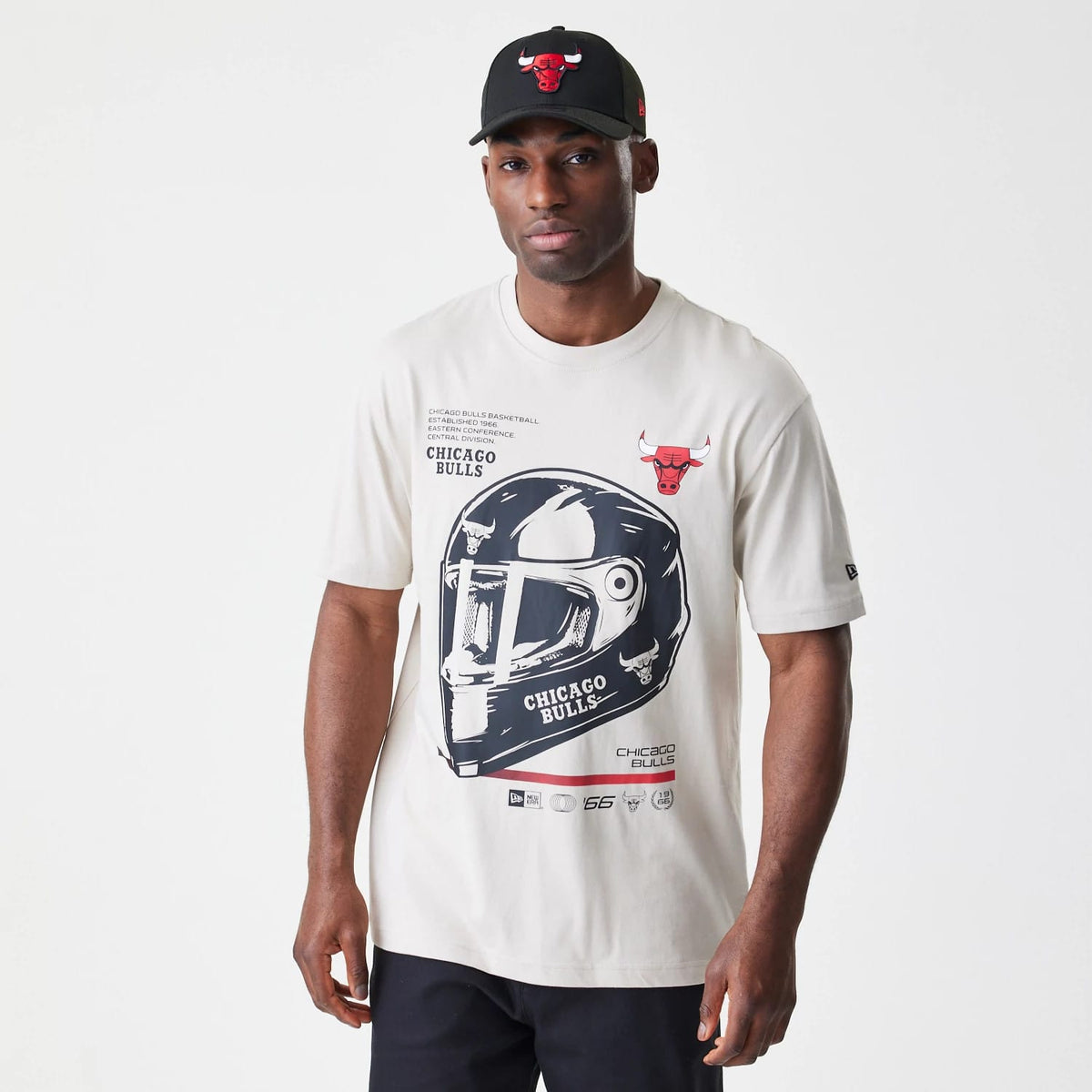 Chicago Bulls Modern Driver Light Beige T-Shirt-klyvox