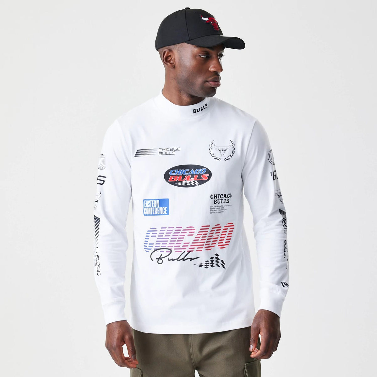 Chicago Bulls Modern Driver White Long Sleeve T-Shirt-klyvox