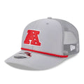 NFL Pro Bowl 2025 AFC Logo Grey 9SEVENTY Trucker Stretch Snap Cap-klyvox