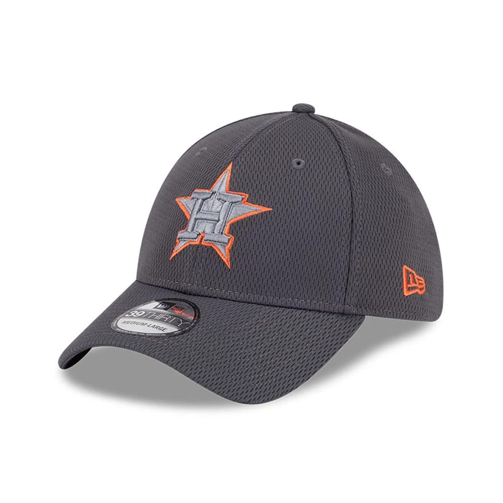 Houston Astros MLB Evergreen Dark Grey 39THIRTY Stretch Fit Cap-klyvox