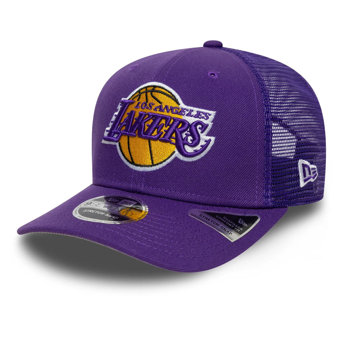LA Lakers NBA Evergreen Purple 9SEVENTY Stretch Snap Adjustable Cap-klyvox