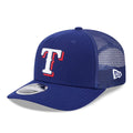 Texas Rangers MLB Evergreen Dark Blue 9SEVENTY Stretch Snap Adjustable Cap-klyvox