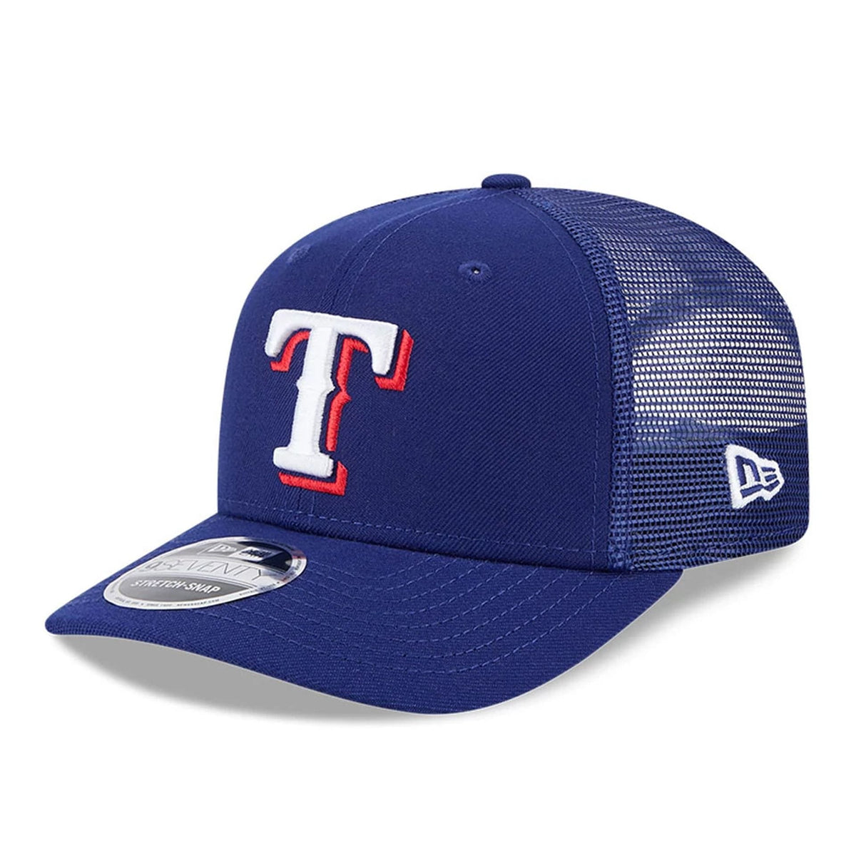 Texas Rangers MLB Evergreen Dark Blue 9SEVENTY Stretch Snap Adjustable Cap-klyvox