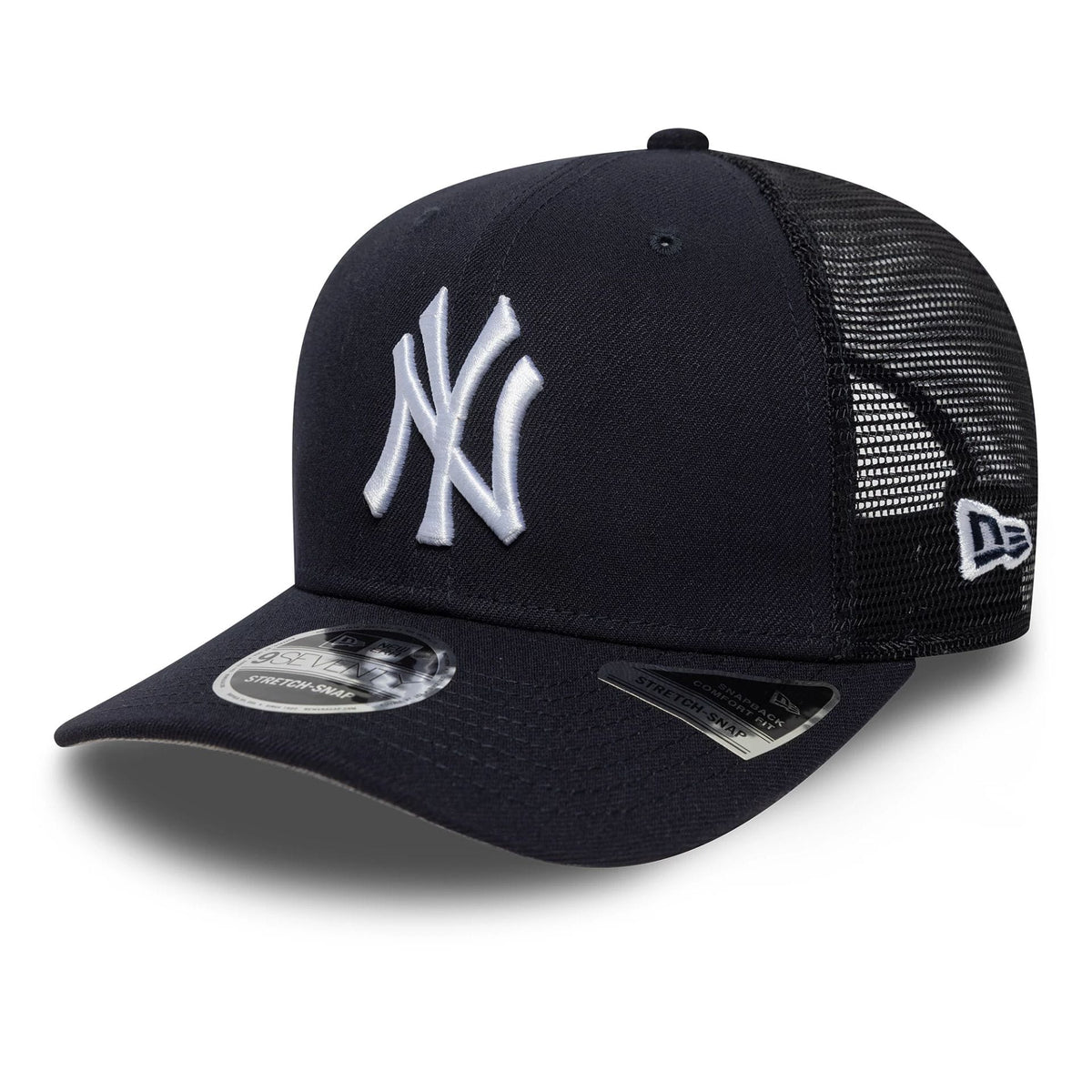 New York Yankees MLB Official Team Colour Navy 9SEVENTY Stretch Snap Adjustable Cap-klyvox