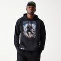 New England Patriots NFL Games Premium Apparel Black Oversized Pullover Hoodie-klyvox