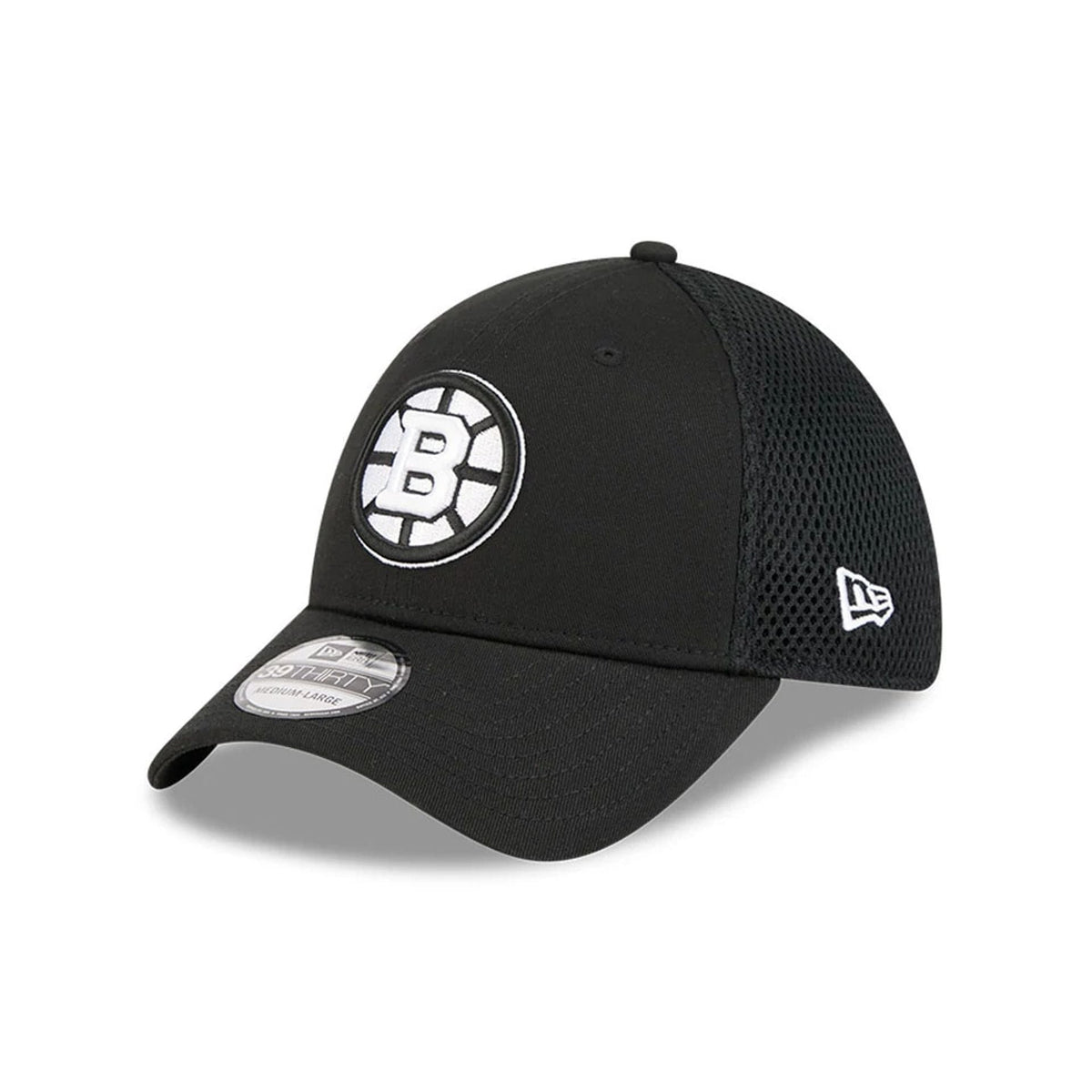 Boston Bruins NHL Evergreen Neo Black 39THIRTY Stretch Fit Cap-klyvox