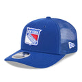 New York Rangers NHL Evergreen Blue 9SEVENTY Stretch Snap Adjustable Cap-klyvox
