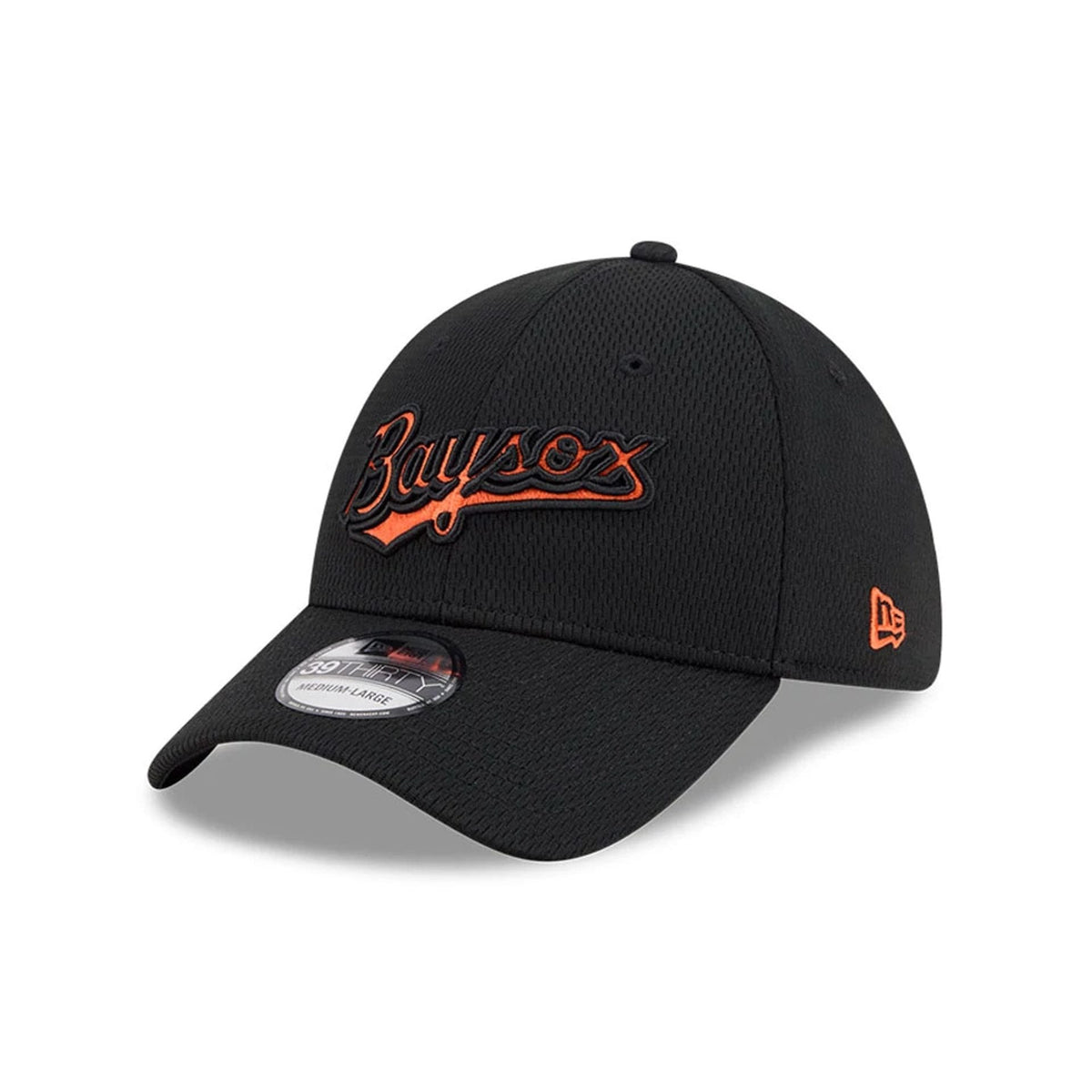 Chesapeake Baysox MiLB Batting Practice Black 39THIRTY Stretch Fit Cap-klyvox