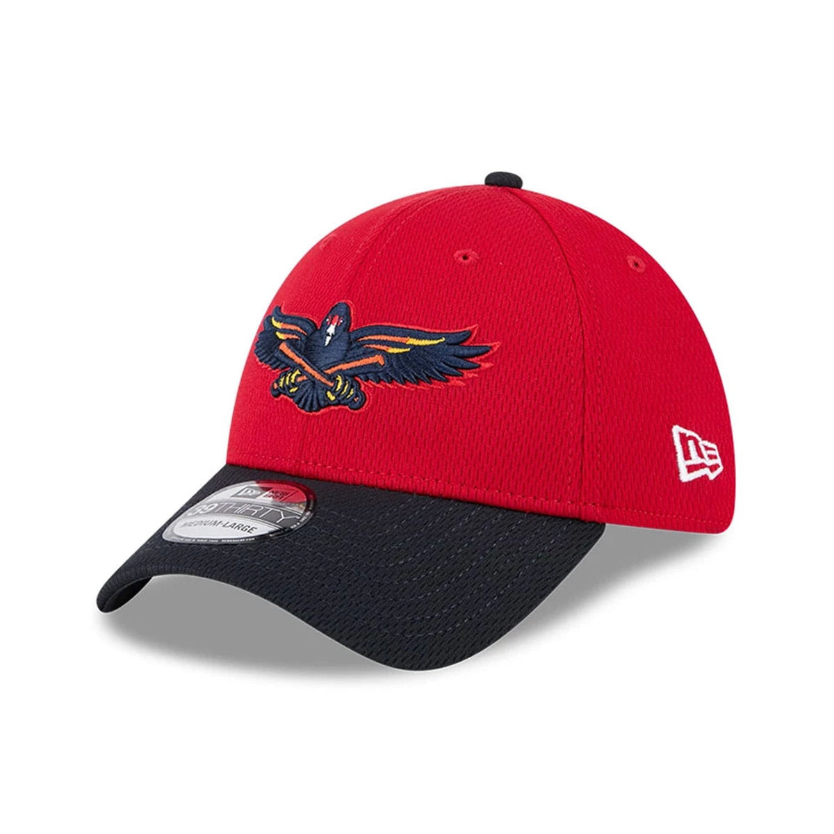 Toledo Mud Hens MiLB Batting Practice Red 39THIRTY Stretch Fit Cap-klyvox