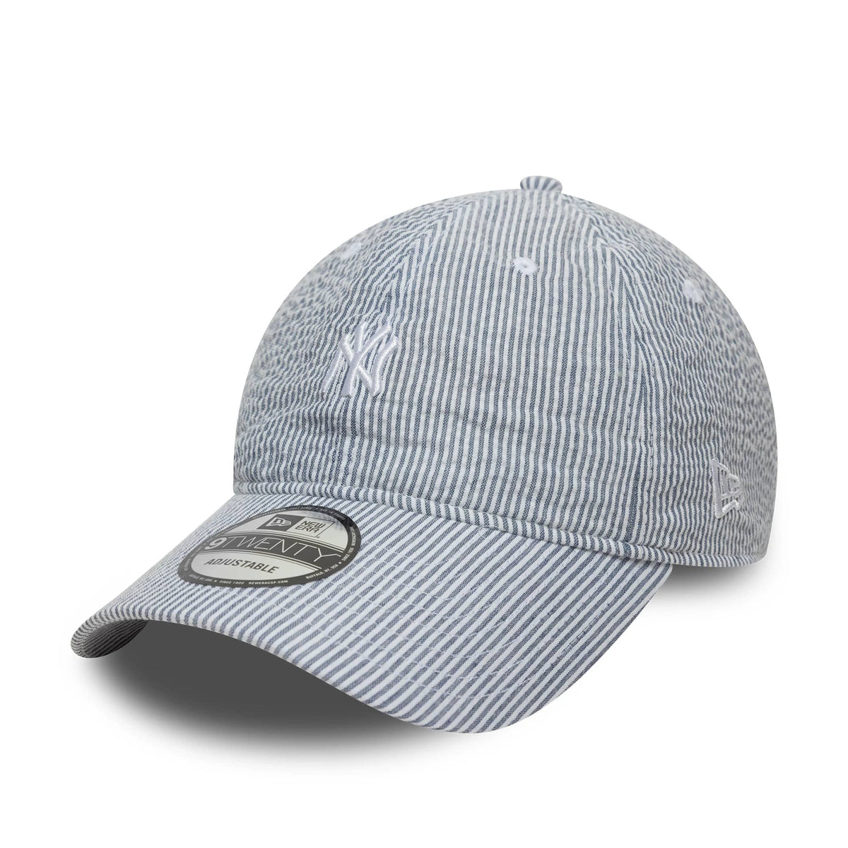 New York Yankees MLB Seersucker Navy 9TWENTY Adjustable Cap-klyvox