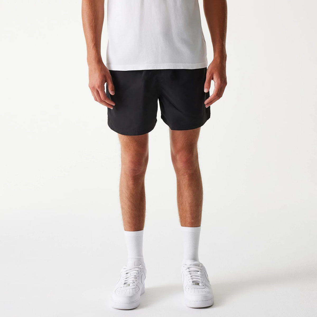 New Era Black Swim Shorts-klyvox
